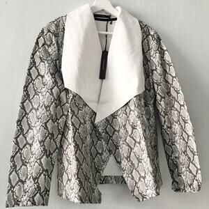 Nordstrom Tahari Faux Leather Jacket Size Large